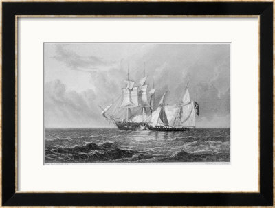 Merchant Ship Is Attacked By Pirates by Clarkson Stanfield Pricing Limited Edition Print image