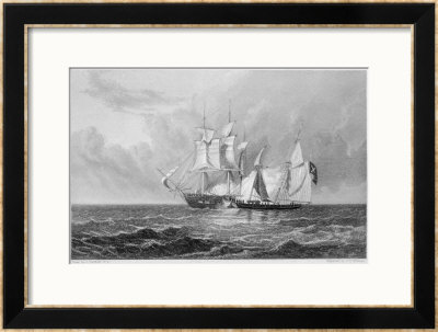 Merchant Ship Is Attacked By Pirates by Clarkson Stanfield Pricing Limited Edition Print image