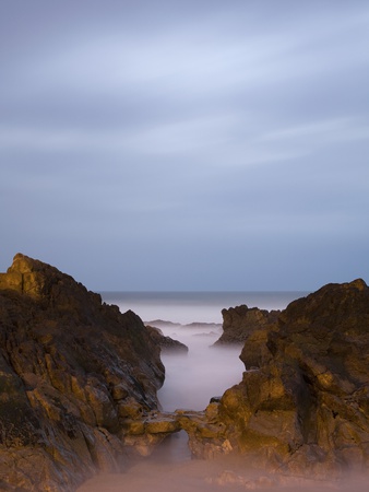 Rocky Coastline At Night by Alex Holland Pricing Limited Edition Print image