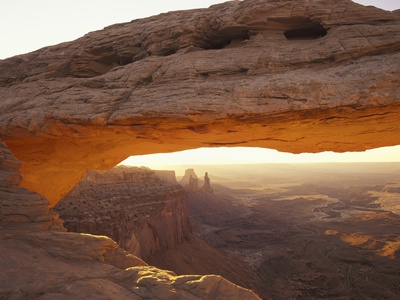 Mesa Arch With Reflected Morning Light From Canyon Walls by Dennis Frates Pricing Limited Edition Print image