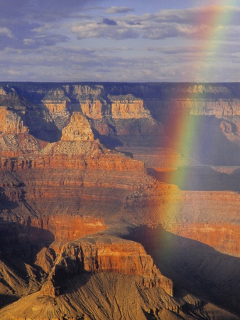 Rainbow At Sunset Over The Grand Canyon by Jenny E. Ross Pricing Limited Edition Print image