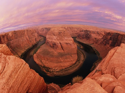 Sunrise At Horseshoe Bend In Glen Canyon by Jenny E. Ross Pricing Limited Edition Print image