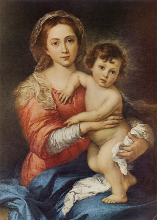 Madonna And Baby by Bartolome Esteban Murillo Pricing Limited Edition Print image