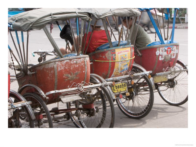 Bicycle Taxi, Khon Kaen, Thailand by Gavriel Jecan Pricing Limited Edition Print image