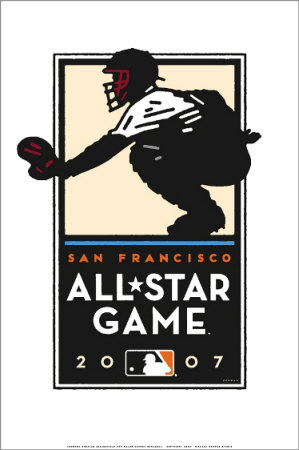2007 All-Star Game - Catcher by Michael Schwab Pricing Limited Edition Print image
