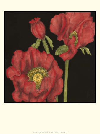 Striking Floral I by Jennifer Goldberger Pricing Limited Edition Print image