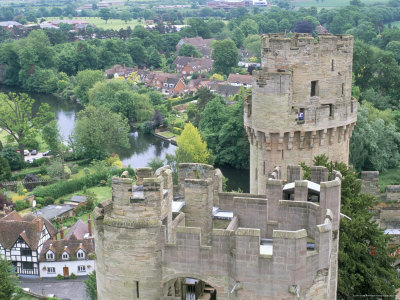 Caesar's Tower, View From Guy's Tower, Warwick Castle, Warwick by Brigitte Bott Pricing Limited Edition Print image