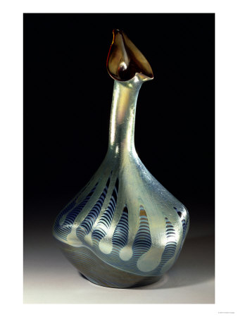 A Rosesprinkler, Rosensprenggafasses, Iridescent Glass Vase, 1900 by Daum Pricing Limited Edition Print image