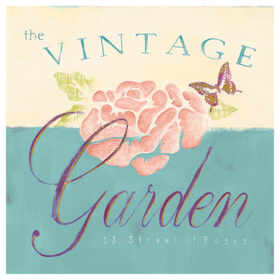 Vintage Garden Sign by Tessa Kane Pricing Limited Edition Print image