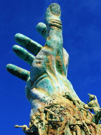 Detail Of Holocaust Memorial, South Beach, Miami, Florida by Eddie Brady Pricing Limited Edition Print image