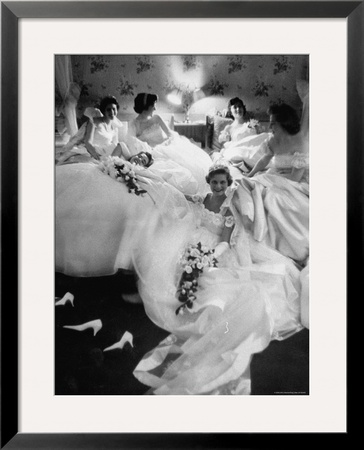 Queens And Their Attendants Resting Between Dances During The Chattanooga Cotton Ball by Grey Villet Pricing Limited Edition Print image
