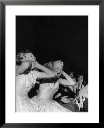 Teenagers Screaming And Yelling During Elvis Presley's Personal Appearance At The Florida Theatre by Robert W. Kelley Pricing Limited Edition Print image