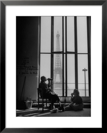 Parisian Cleaning Women Eating Lunch By A Window by Yale Joel Pricing Limited Edition Print image