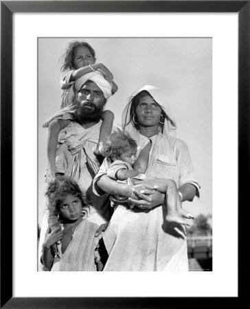 Sikh And His Family In Convoy Migrating To East Punjab After The Division Of India by Margaret Bourke-White Pricing Limited Edition Print image