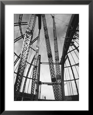 Girders Spanning Space In Dome Pattern, Construction Of Palomar Telescope, Mt. Wilson Observatory by Margaret Bourke-White Pricing Limited Edition Print image
