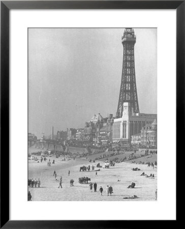 Famous Radar Tower Used During The War On Sparsely Crowded Beach by Ian Smith Pricing Limited Edition Print image