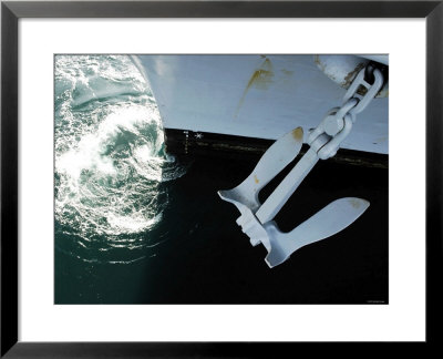 The Port Side Mark Ii Stockless Anchor Is Raised Aboard The Aircraft Carrier Uss Abraham Lincoln by Stocktrek Images Pricing Limited Edition Print image