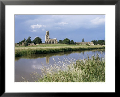 River Nene And Fotheringay Church, Northamptonshire, England, United Kingdom by Richard Ashworth Pricing Limited Edition Print image
