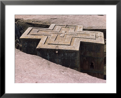 Rock-Hewn Christian Church Of Bieta Ghiorghis, Lalibela, Unesco World Heritage Site, Ethiopia by Bruno Barbier Pricing Limited Edition Print image