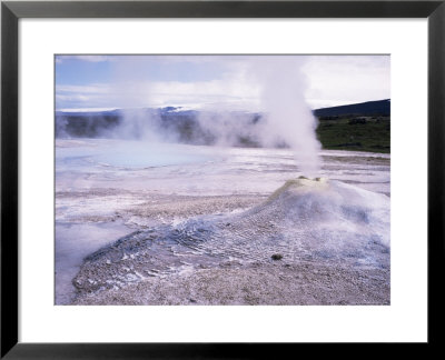 Hverquellir Geothermal Area, Interior Highlands, Iceland, Polar Regions by Geoff Renner Pricing Limited Edition Print image