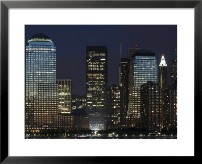 World Financial Center Buildings And Lower Manhattan Skyline Across The Hudson River, New York, Usa by Amanda Hall Pricing Limited Edition Print image