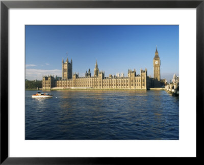 The Houses Of Parliament, Unesco World Heritage Site, Across The River Thames, London, England by Roy Rainford Pricing Limited Edition Print image