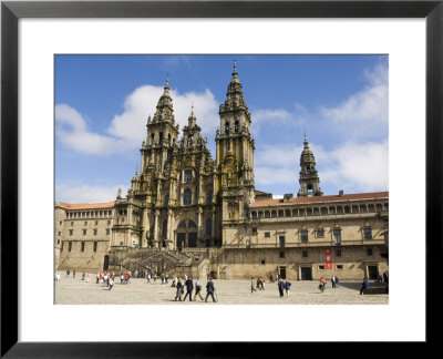 Santiago Cathedral On The Plaza Do Obradoiro, Santiago De Compostela, Spain by R H Productions Pricing Limited Edition Print image