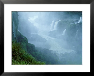 Misty Scenic Of Iguasu Falls, Brazil by Jim Zuckerman Pricing Limited Edition Print image