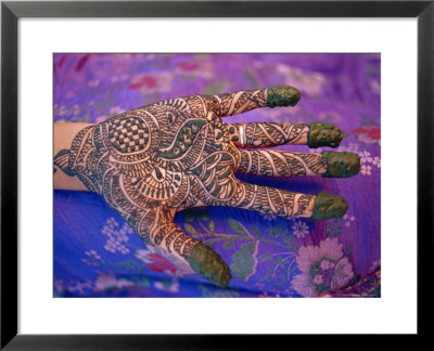 Hand Decorated With Design In Henna, Rajasthan, India by Bruno Morandi Pricing Limited Edition Print image