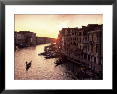 The Grand Canal At Sunset, Venice, Unesco World Heritage Site, Veneto, Italy, Europe by Sergio Pitamitz Pricing Limited Edition Print image