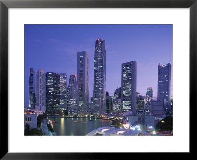 City Skyline, Financial District, Clarke Quay And Singapore River, Singapore by Steve Vidler Pricing Limited Edition Print image
