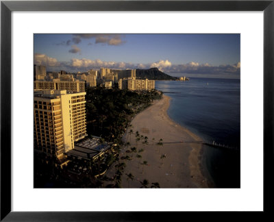 Honolulu Beach And Diamond Head, Oahu Hawaii by Randa Bishop Pricing Limited Edition Print image