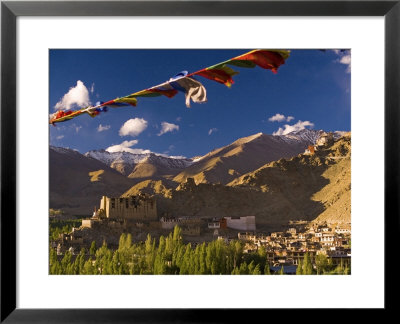 View Across Leh And Its Historic Victory Fort, Leh, Ladakh, India by Michele Falzone Pricing Limited Edition Print image