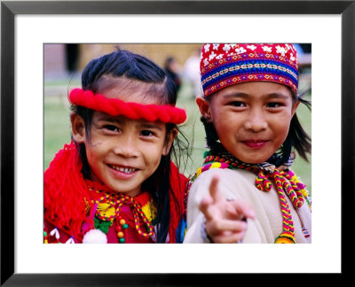 Portrait Of Young Aboriginal Dancers, Taipei, Taiwan by Tom Cockrem Pricing Limited Edition Print image