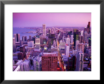 Cityscape From Observation Deck Of Hancock Tower, Chicago, Illinois by Richard Cummins Pricing Limited Edition Print image