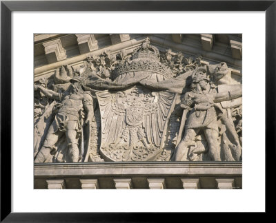 Historical Sculpture Of Soldiers In Battle On The New Reichstag Facade, Berlin, Germany by Jason Edwards Pricing Limited Edition Print image