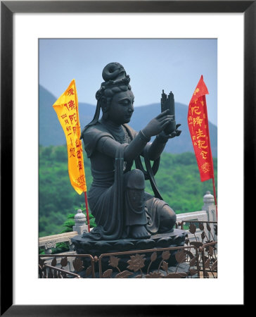 Statue Of Disciple At The Tian Tan Buddha by John Coletti Pricing Limited Edition Print image