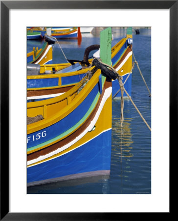 Fishing Boats, Marsaxlokk, Malta by Rex Butcher Pricing Limited Edition Print image