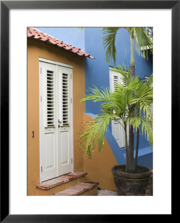 Colourful House, Willemstad, Curacao, Netherlands Antilles, Caribbean by Walter Bibikow Pricing Limited Edition Print image