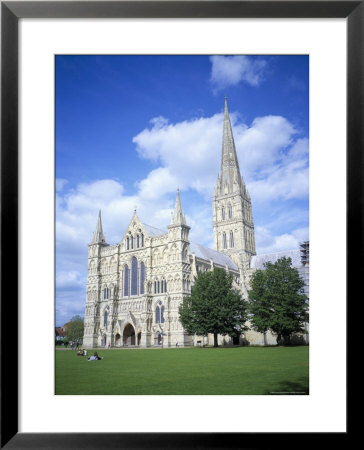 Salisbury Cathedral From The Southwest, Salisbury, Wiltshire, England, United Kingdom by David Hunter Pricing Limited Edition Print image