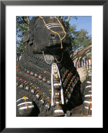 Nandi Bull Statue, Chamundi Hills, Karnataka, India by Occidor Ltd Pricing Limited Edition Print image