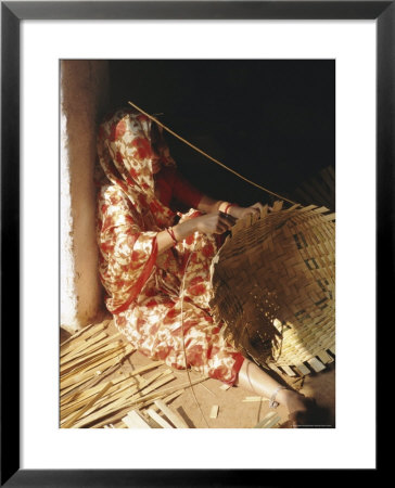Basket Making, Dhariyawad, Rajasthan, India by Robert Harding Pricing Limited Edition Print image