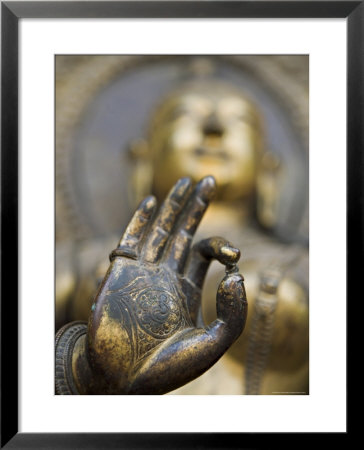 Statue Of River Goddess Jamuna, Mul Chowk Courtyard, Durbar Square, Kathmandu Valley, Nepal by Don Smith Pricing Limited Edition Print image