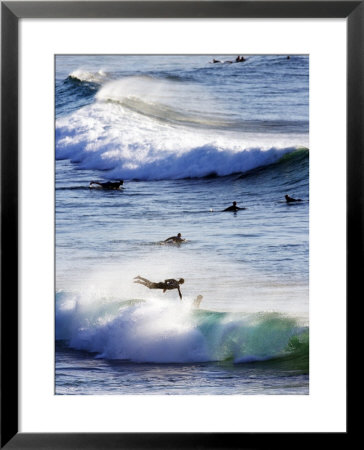 Surfing At Southern End Of Bondi Beach by Oliver Strewe Pricing Limited Edition Print image