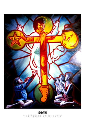 The Ascension Of Elvis by Ron English Pricing Limited Edition Print image