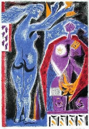 Nu Bleu by André Masson Pricing Limited Edition Print image