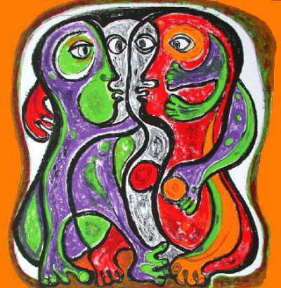 Deux Mutants by Raquel Forner Pricing Limited Edition Print image