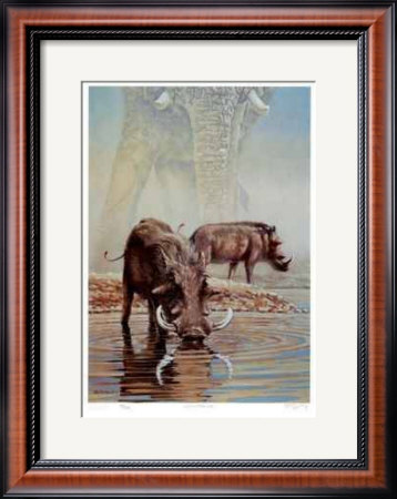 Tsavo Waterhole by R. V. Stanley Pricing Limited Edition Print image