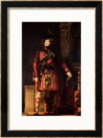 George Iv In Highland Dress, 1830 by Sir David Wilkie Pricing Limited Edition Print image
