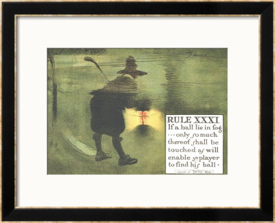 Rule Xxxi: If A Ball Lie In Fog by Charles Crombie Pricing Limited Edition Print image